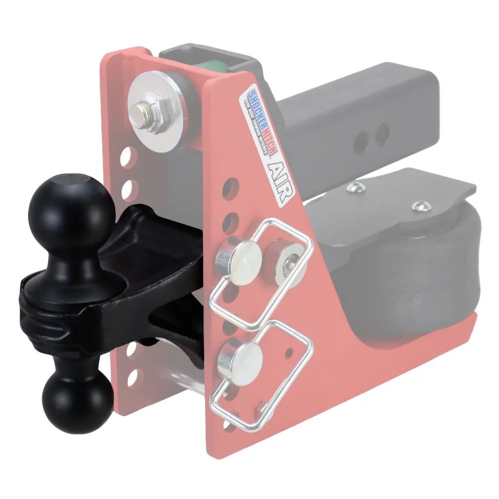 Shocker Black Combo Ball Mount - 2" & 2-5/16" balls