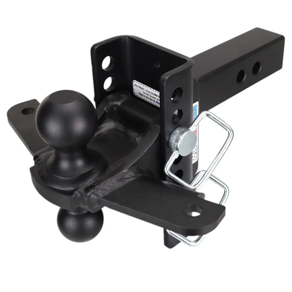 XR Hitch & Black Sway Tab Combo Ball w/2" & 2-5/16" Hitch Balls