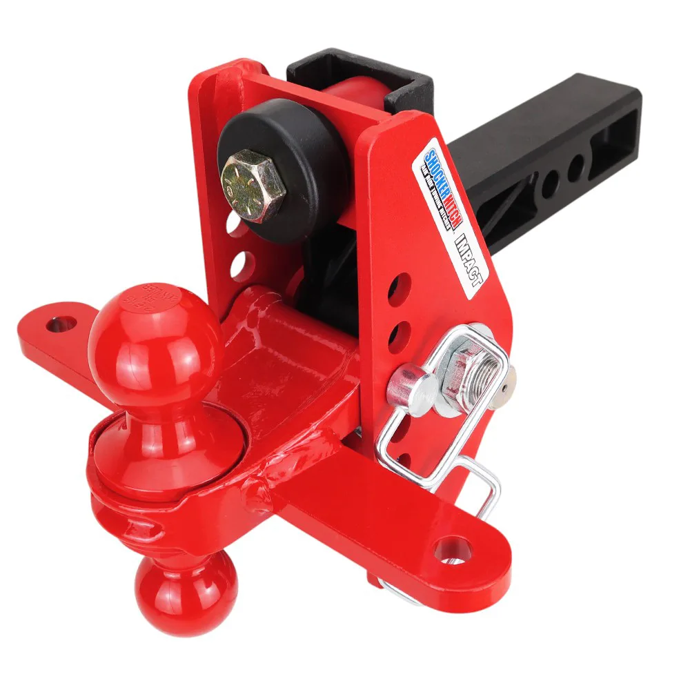 Impact Cushion Hitch & Red Sway Bar Tab Combo Ball Mount w/2" & 2-5/16" Balls