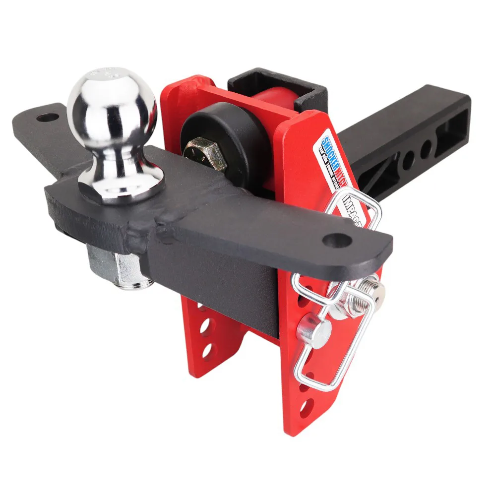 Impact Cushion Hitch & Raised Ball Mount w/2" Ball & Sway Bar Tabs