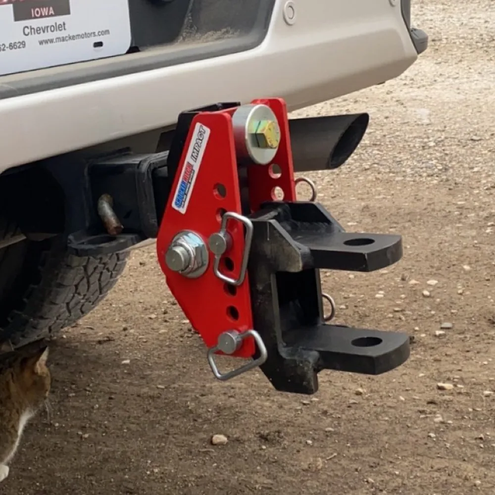 Impact Cushion Hitch & Clevis Pin Mount w/1-1/4" Holes