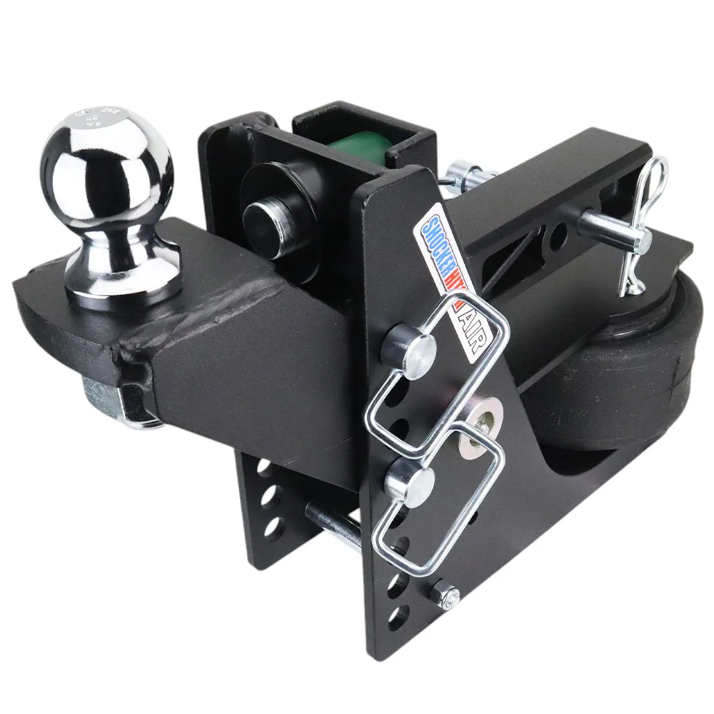 Shocker Max Black Air Hitch & Raised Ball Mount w/ 2" Ball