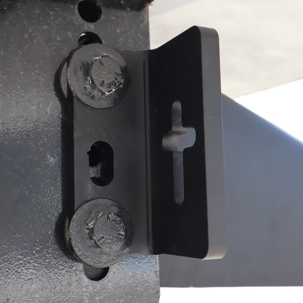 Gooseneck Chain Kit Mount Brackets for Old Style Gooseneck Pin Box - Black Powder Coat - 1 Pair (Hardware Not Included)