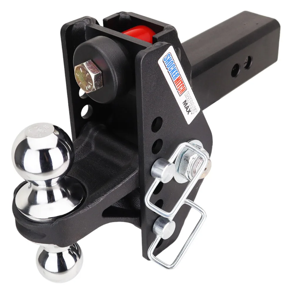 Impact Max Cushion Hitch & Chrome Combo Ball Mount w/2" & 2-5/16" Balls