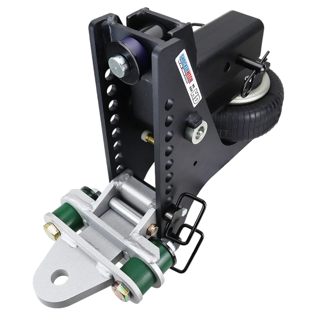 Shocker HD Max Black Super Drop Air Hitch & Cushion Drawbar Mount