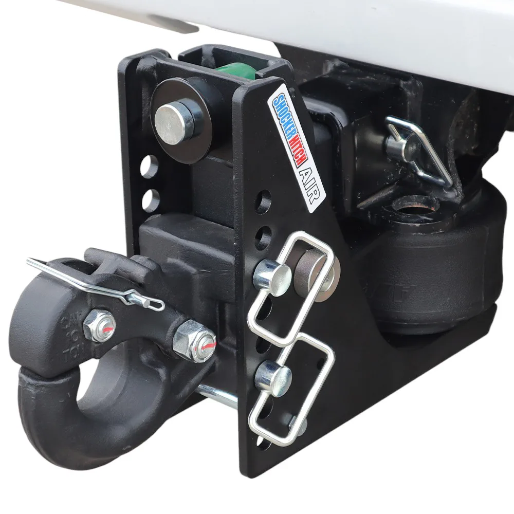 Shocker Max Black Air Hitch & Channel Style Pintle Hook