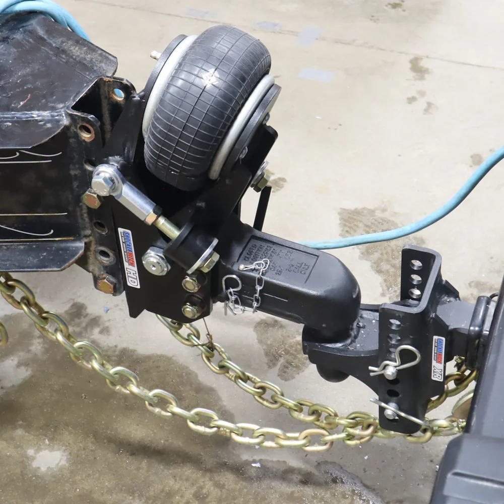 HD Trailer Tongue Air Coupler Mount 25,000lbs w/ 2-5/16" Wallace Forge Auto Locking Coupler (fits 2-5/16" Hitch Ball)