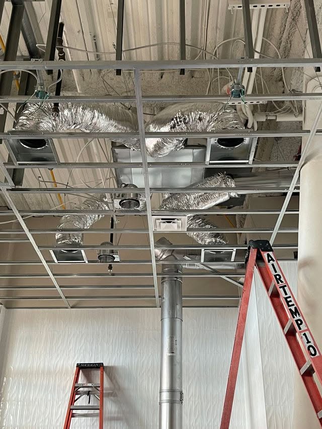 Air conditioning equipment project by A1 Precision Heating and Cooling