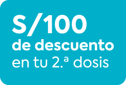 S/100 de descuento en tu 2da dosis