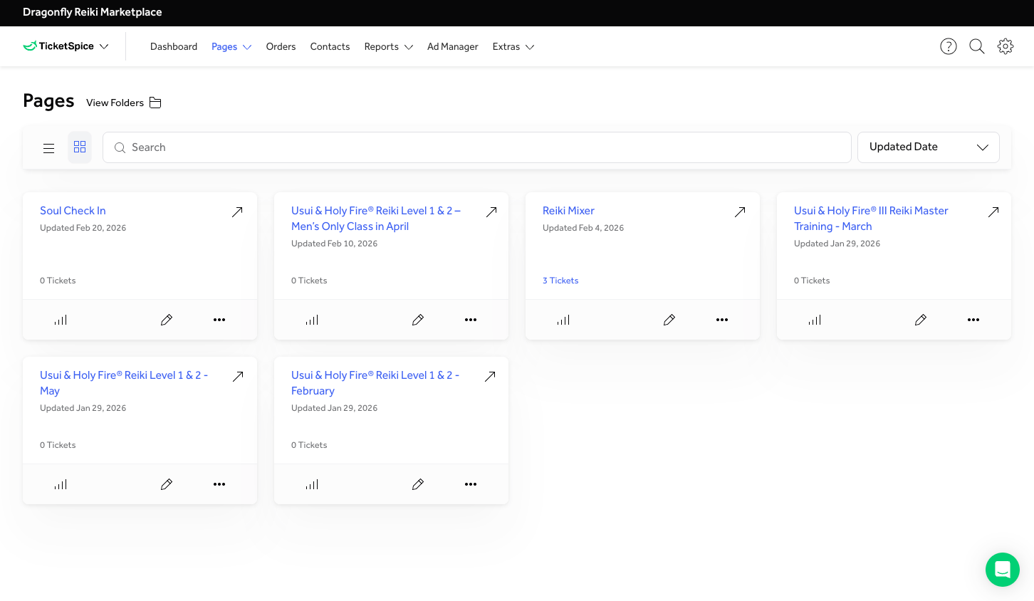 Event Pages - TicketSpice