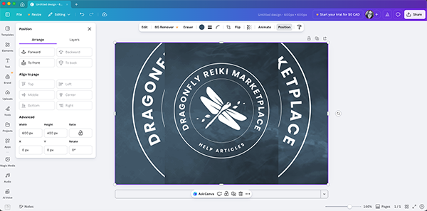 Duplicated image behind original 