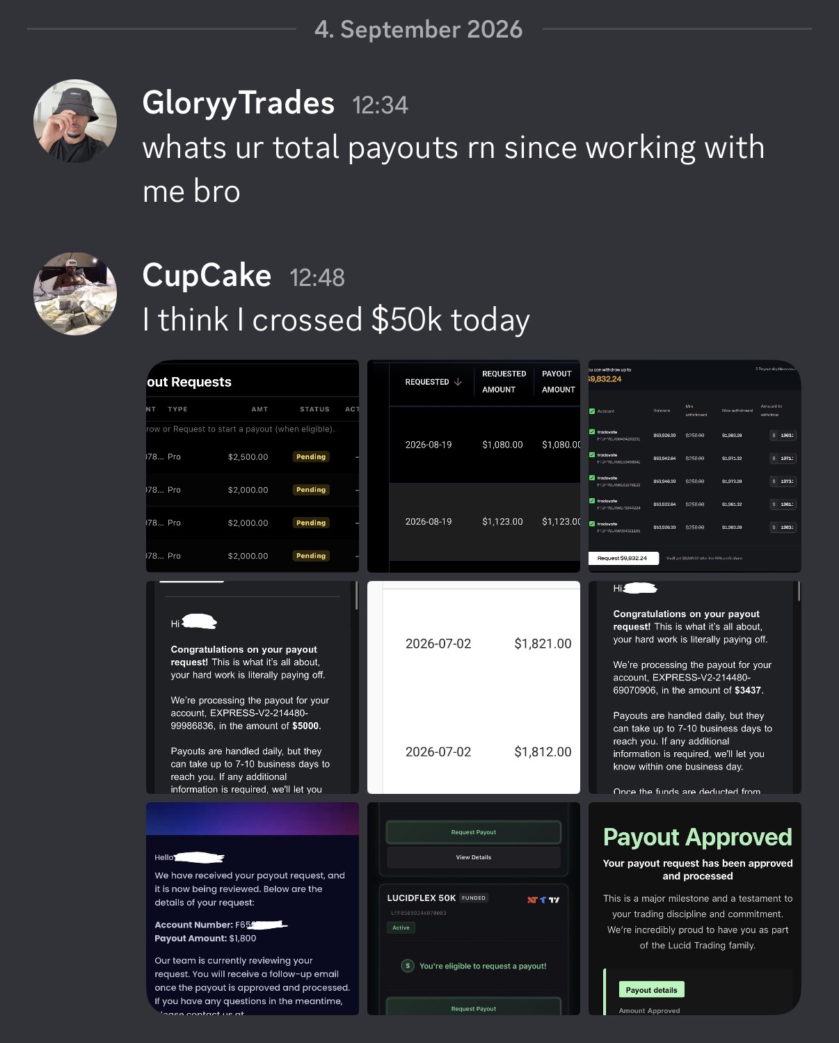 Student payout 1