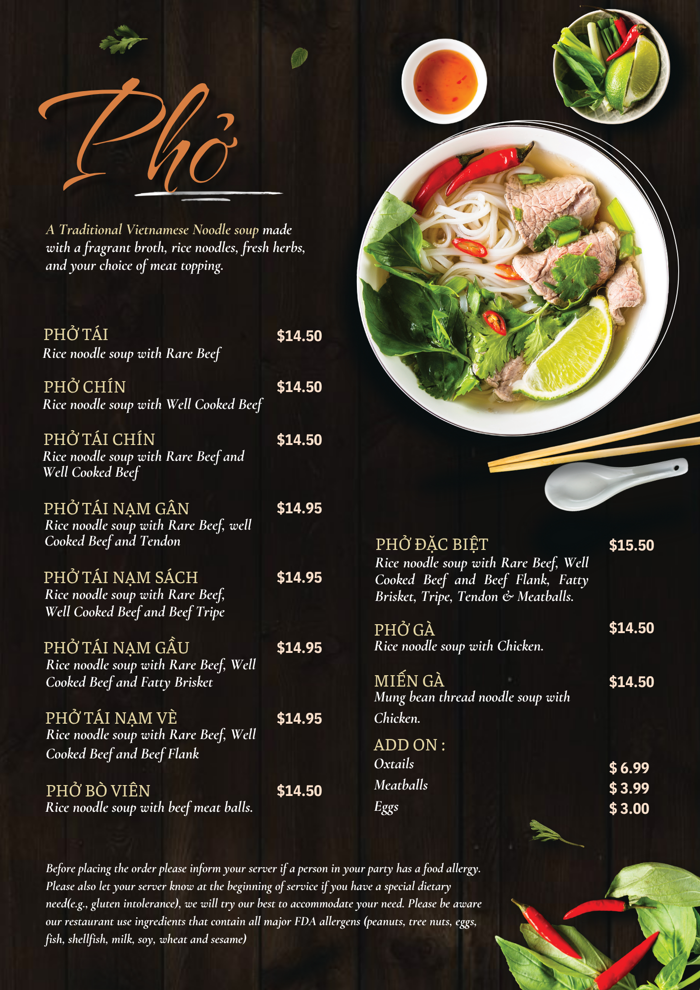 Com Tam Menu – Broken Rice with Pork Chop, Egg, and Fish Sauce at Ooh Pho Taylorsville Utah