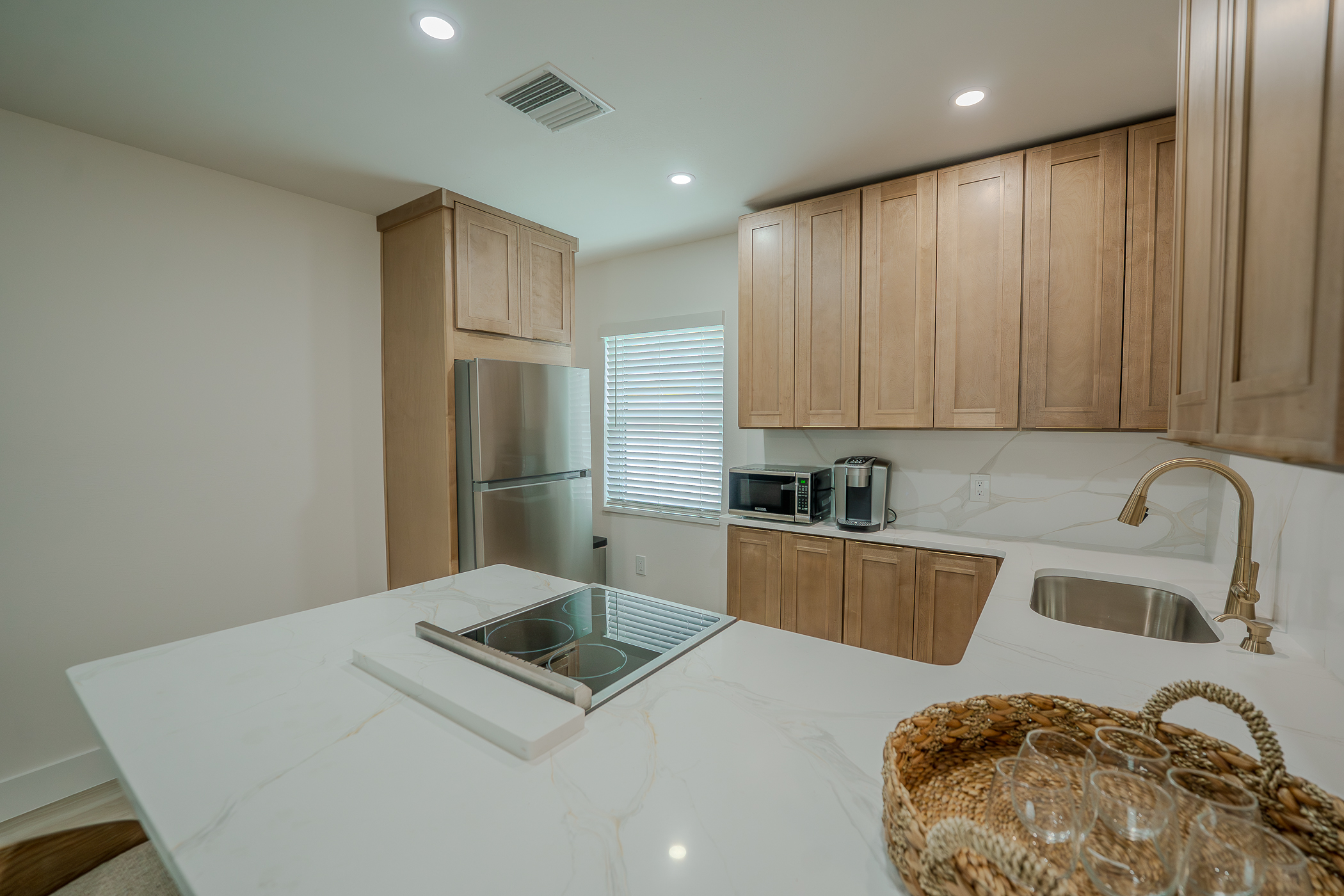 Custom kitchen remodel with modern cabinetry and open layout in Indian Rocks Beach FL
