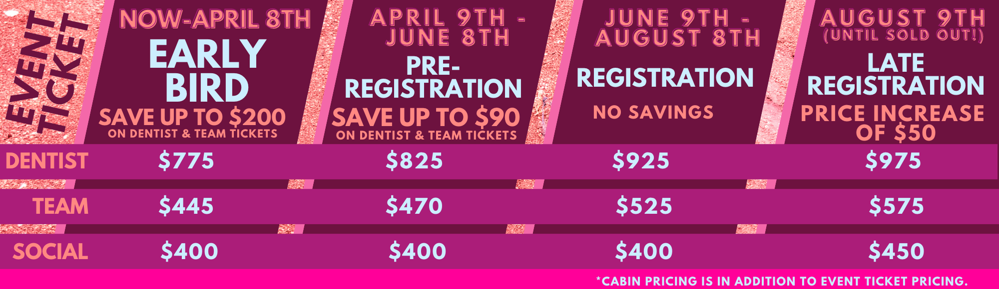 Smiles at Sea May 2023 Event Ticket Pricing