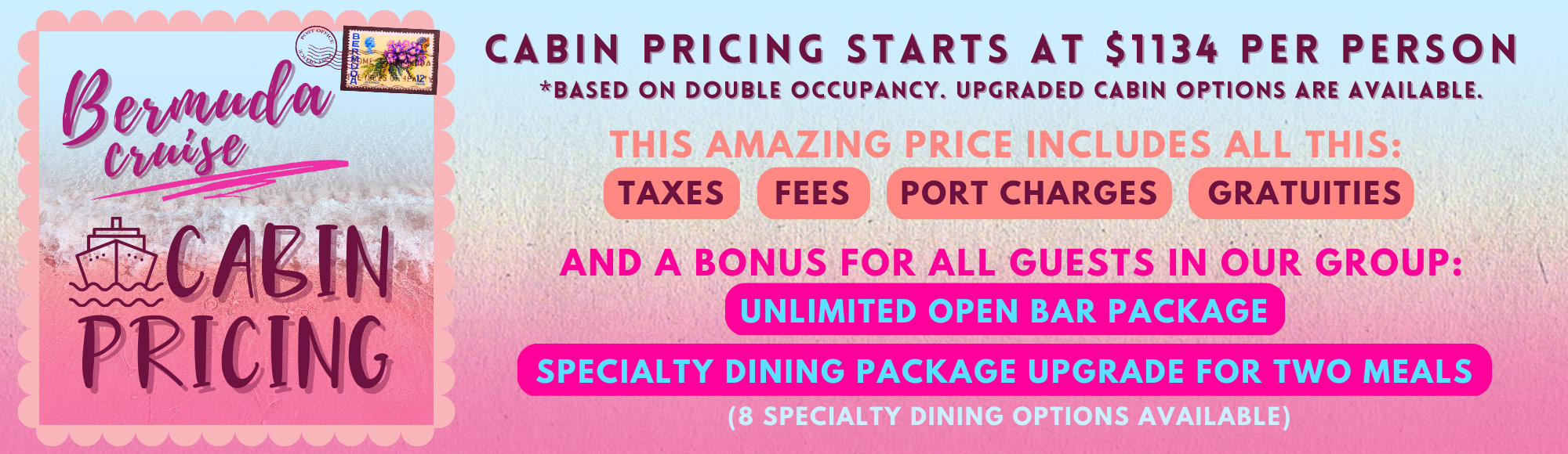 Smiles at Sea May 2023 Event Ticket Pricing