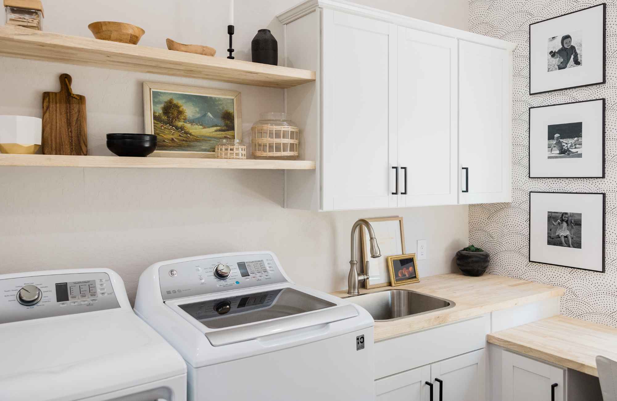 organized-by-keli-&-co-denver-co-ready-for-professional-organizing-neat-tidy-laundry-room-sink-shelves-over-washer-and-dryer-light-bright-ease