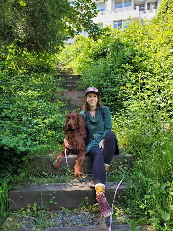 Serviceberry Collective Inc. founder with service dog