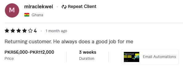 Client review 1