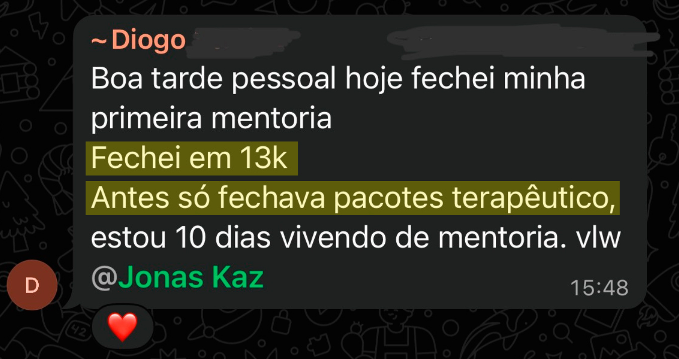 Vendeu R$13.000