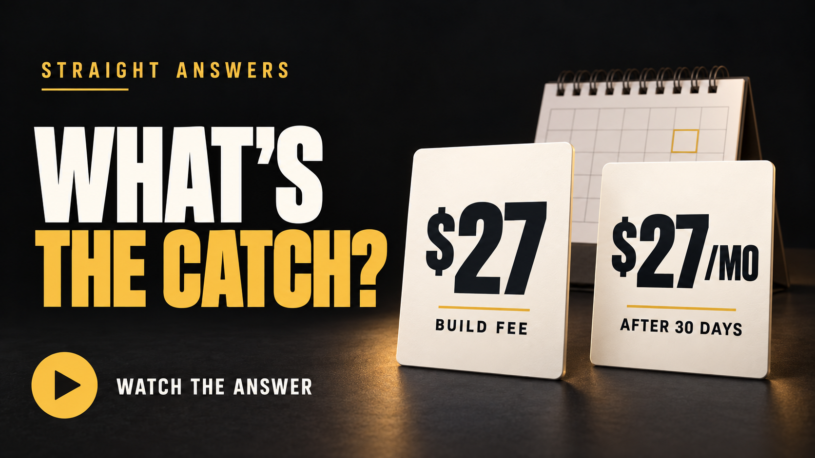 WHAT'S THE CATCH? WHAT AM I SIGNING UP FOR? answer video thumbnail
