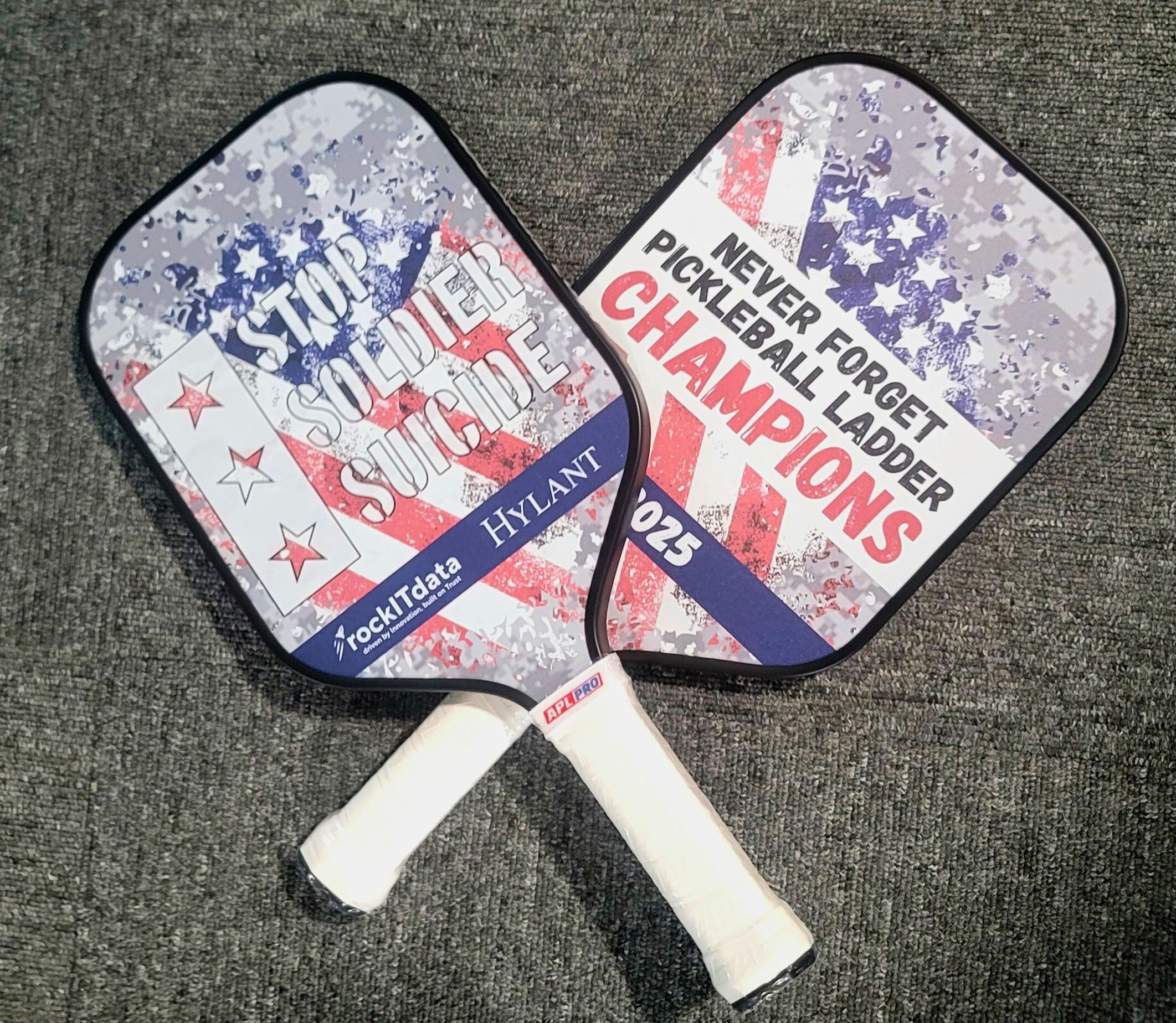 Custom Dink to Deals pickleball paddles