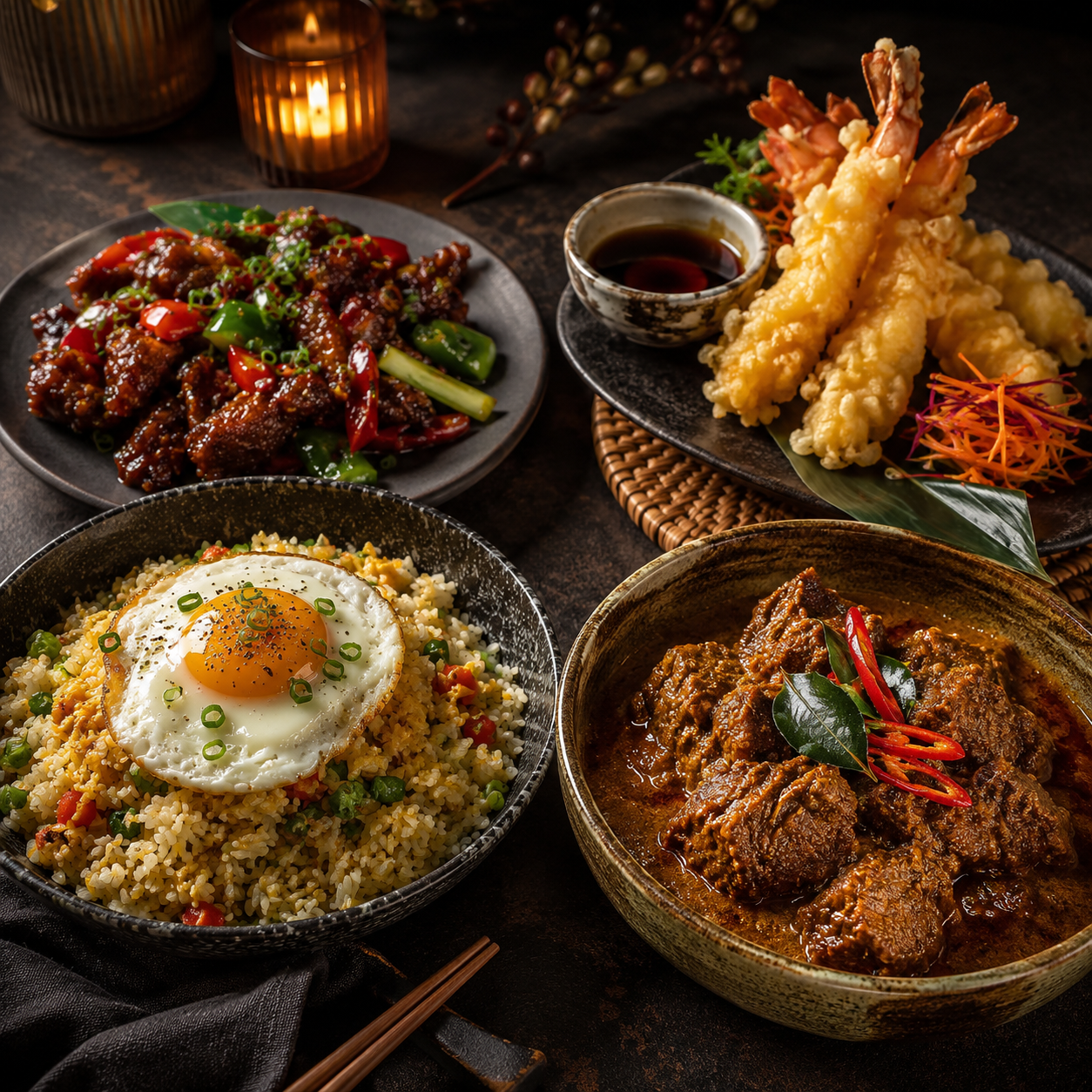 East Asian dishes