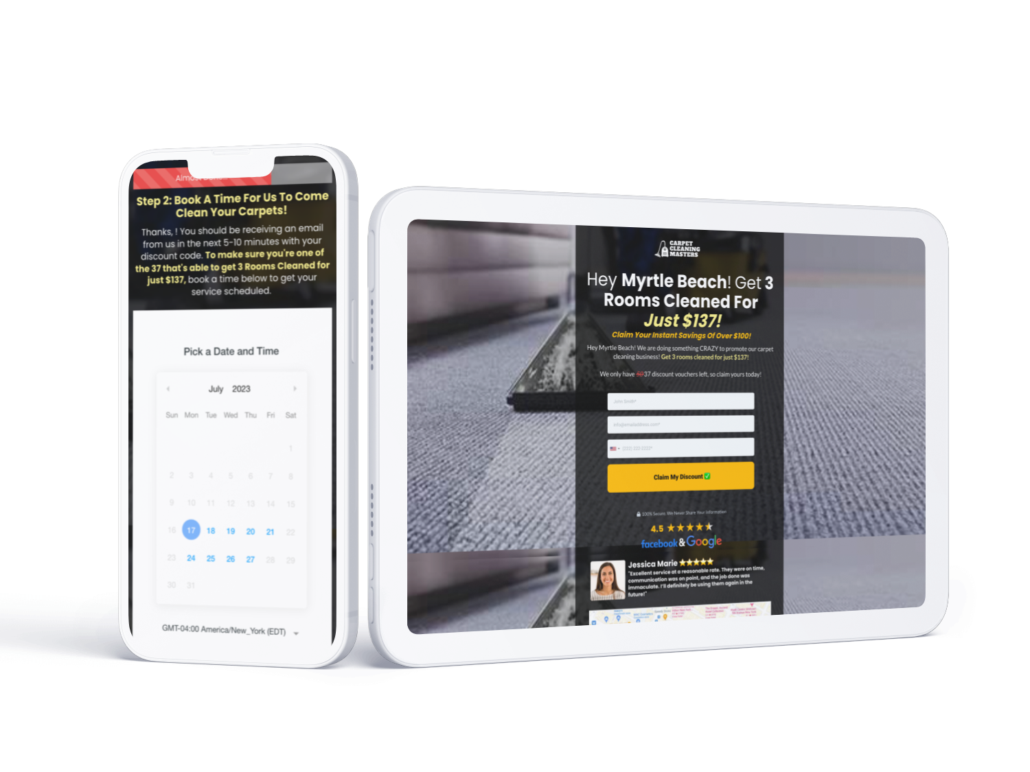 Order form carpet cleaner snapshot