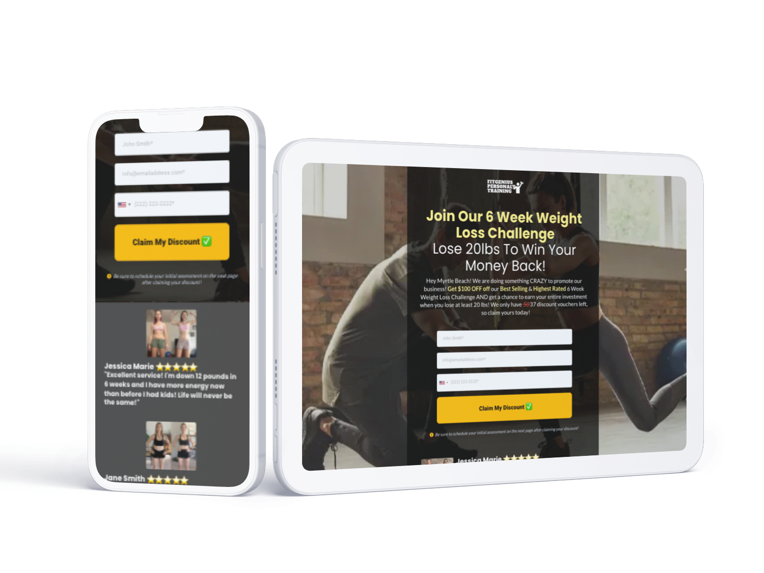 Order form highlevel personal trainer snapshot