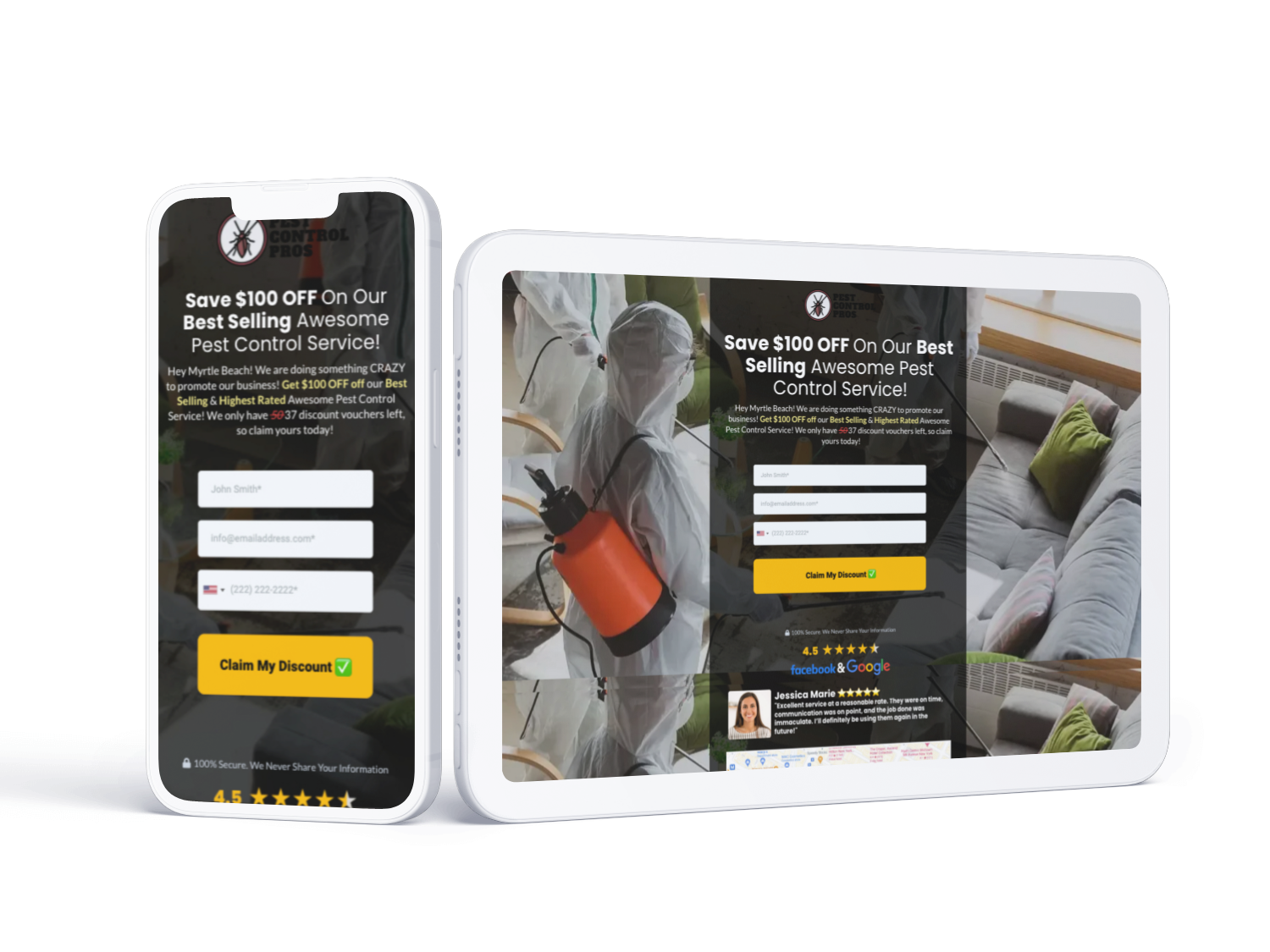 Order form pest control snapshot