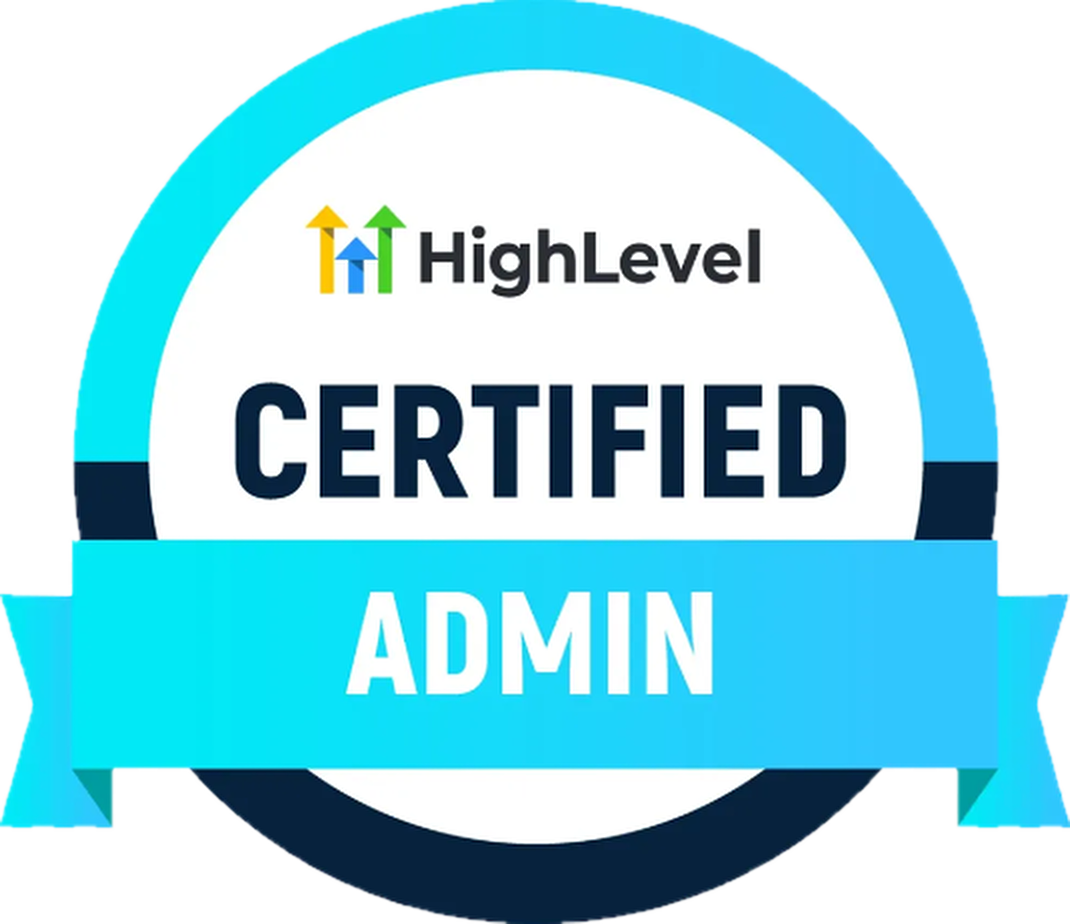 HighLevel Certified Admin badge