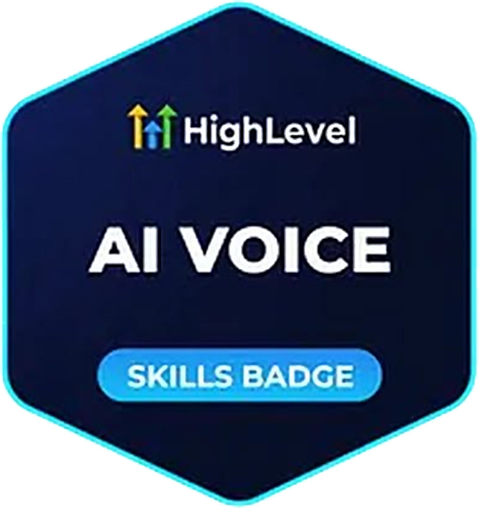 HighLevel AI Voice skills badge