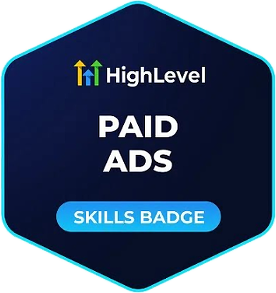 HighLevel Paid Ads skills badge
