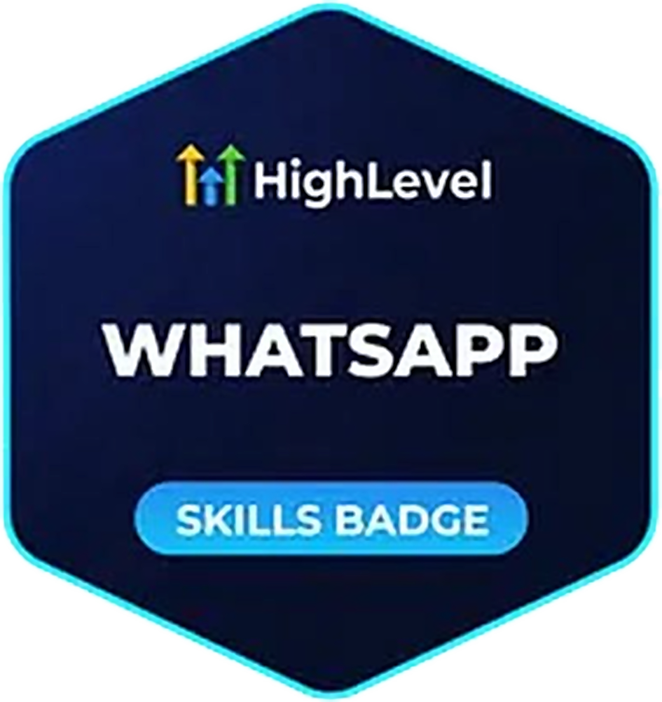 HighLevel WhatsApp skills badge