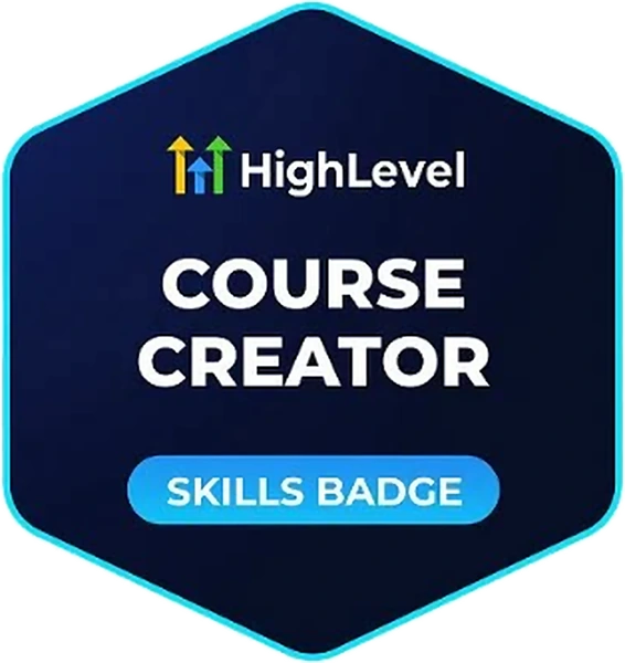HighLevel Course Creator skills badge