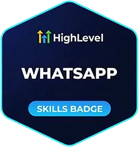 HighLevel WhatsApp skills badge
