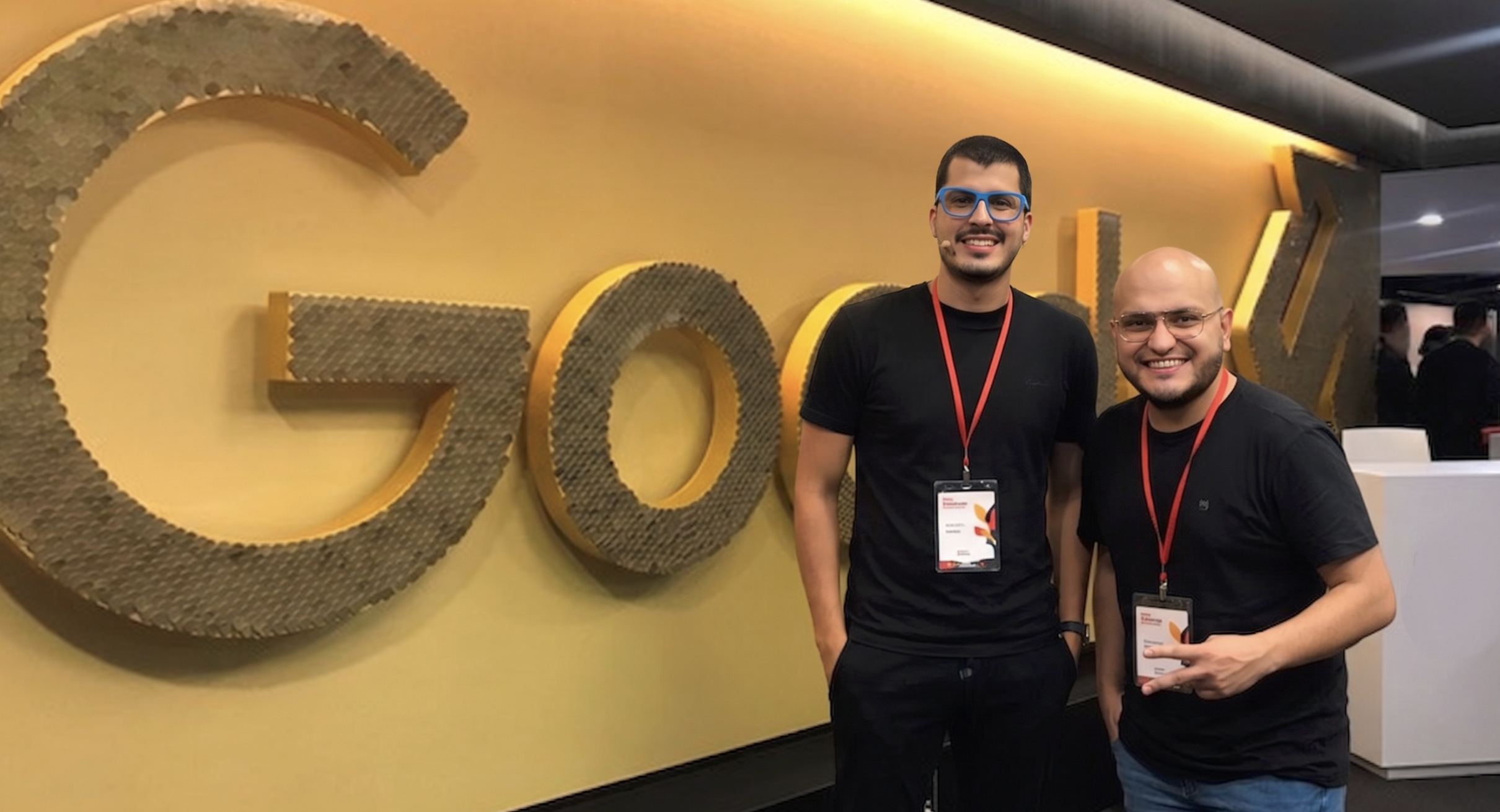 Johnny Caprini y Bleider Botero en Google HQ