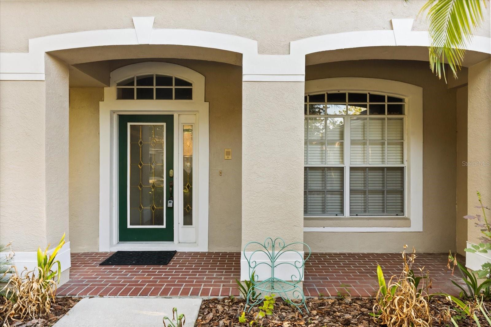 Front entry at 19027 Dove Creek Drive.