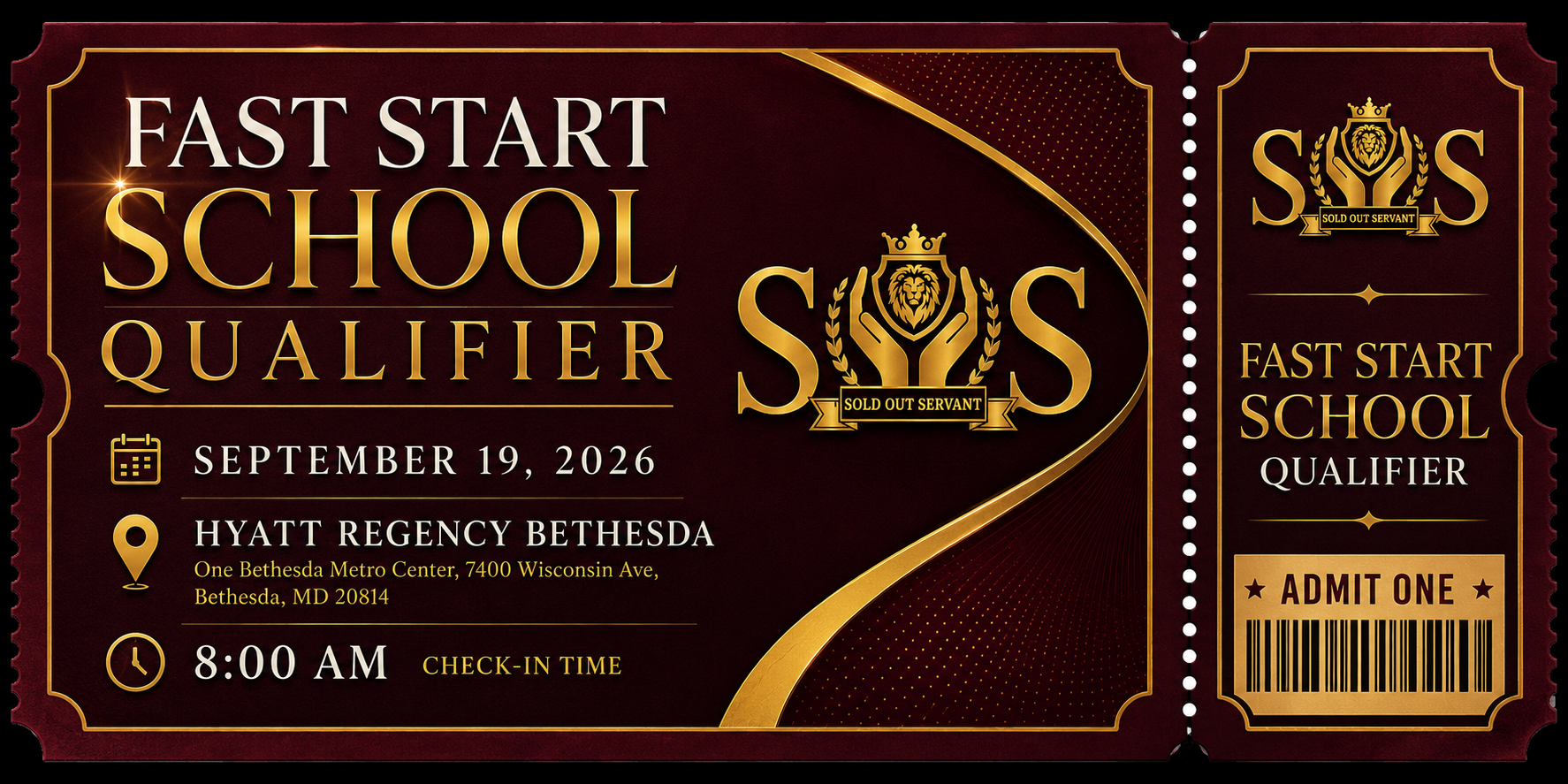 Fast Start School Qualifier flyer