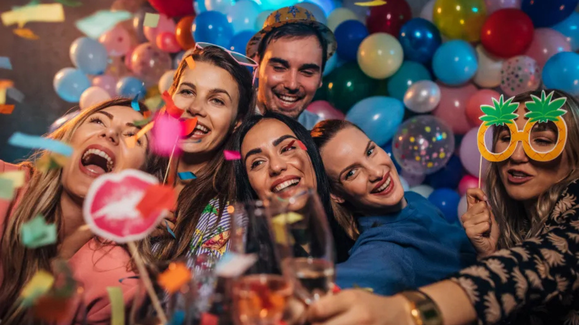 Open-air photo booth event