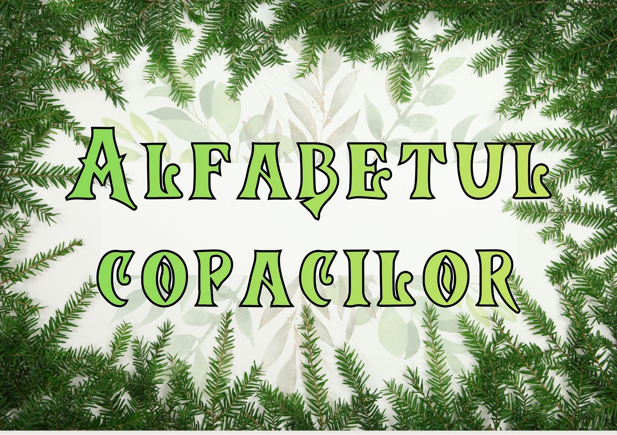 Alfabetul copacilor