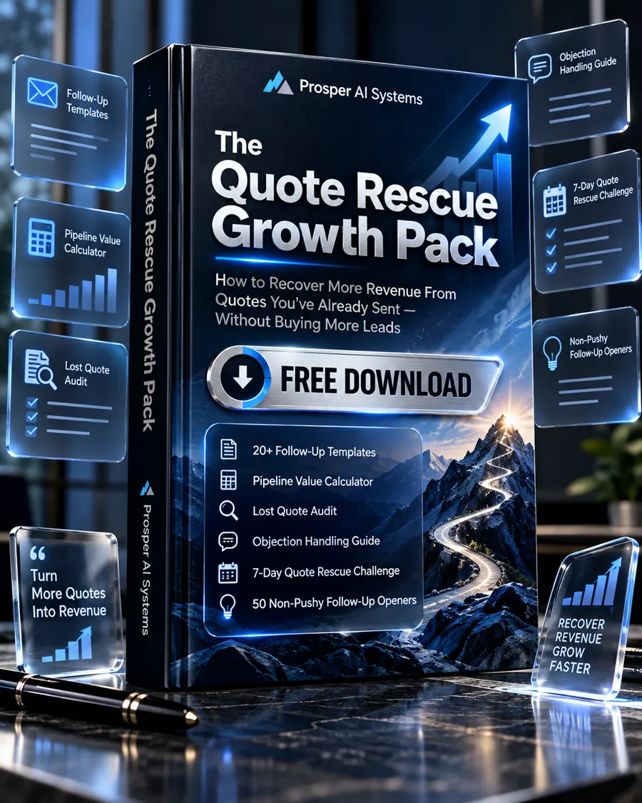 The Quote Rescue Growth Pack by Prosper AI Systems