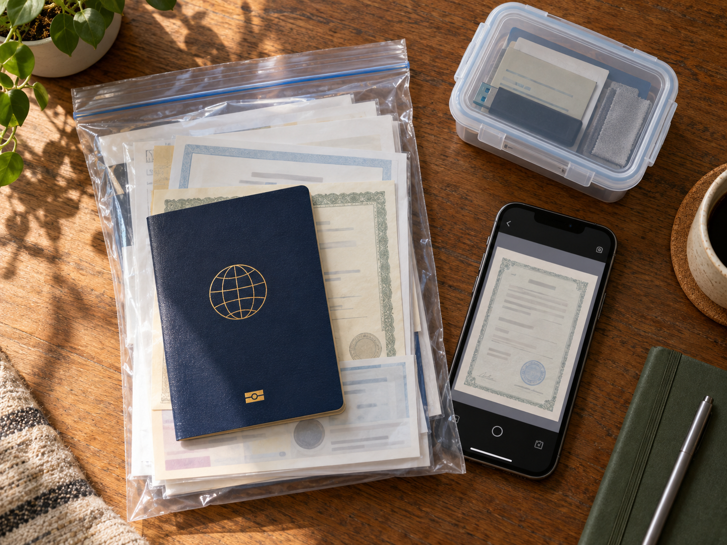 Protecting important documents before a hurricane in Jamaica Protecting important documents before a hurricane in Jamaica