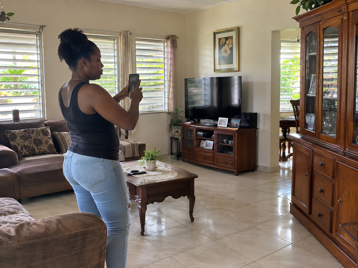 Filming a home inventory for a hurricane insurance claim Filming a home inventory for a hurricane insurance claim