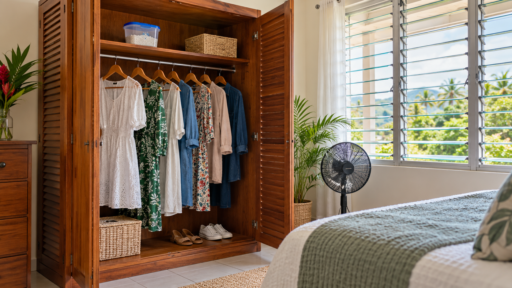 How to prevent mould in Jamaica well-ventilated wardrobe with damp absorber How to prevent mould in Jamaica well-ventilated wardrobe with damp absorber