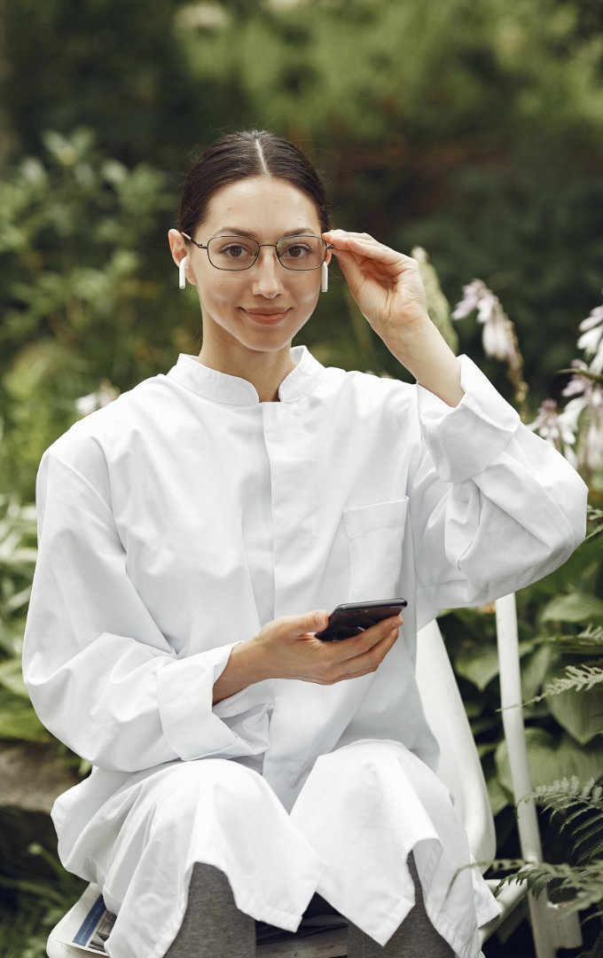 Health-conscious professional visiting an Ayurvedic retreat in Sri Lanka for wellness and rejuvenation.