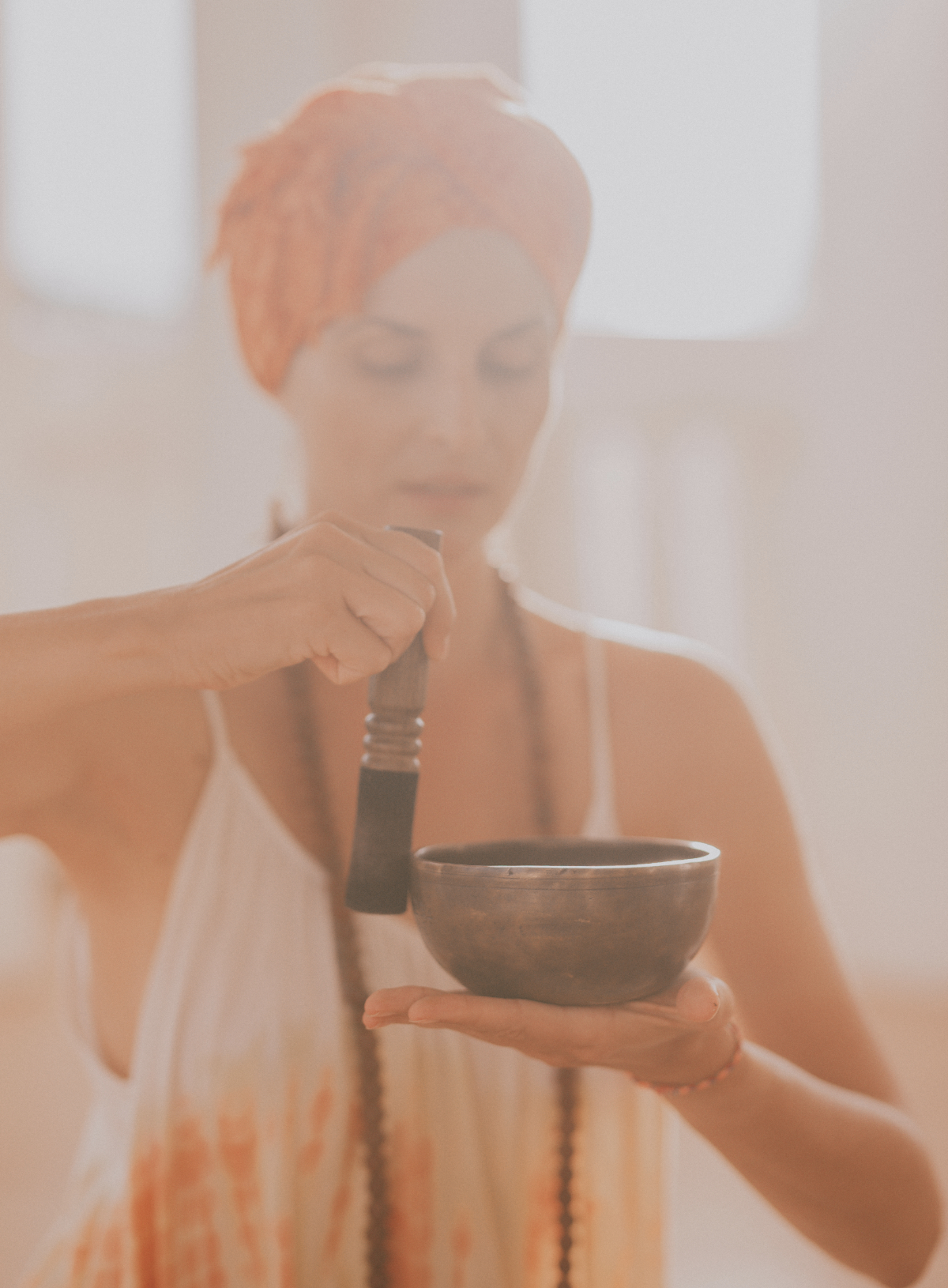 Meditation and sound-healing ritual at our luxury Ayurvedic retreat in Sri Lanka rooted in traditional practices.