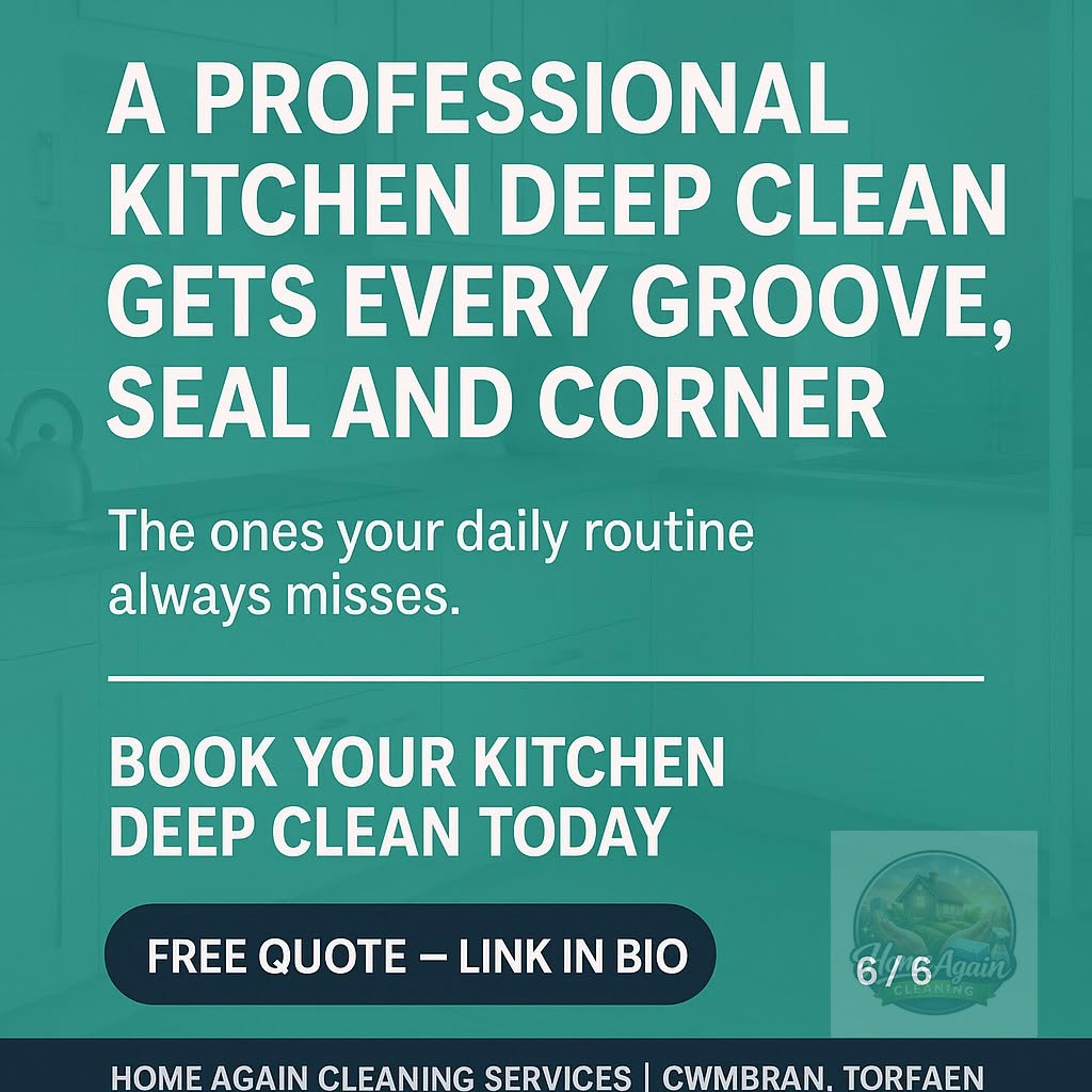 Professional kitchen deep clean promotional post