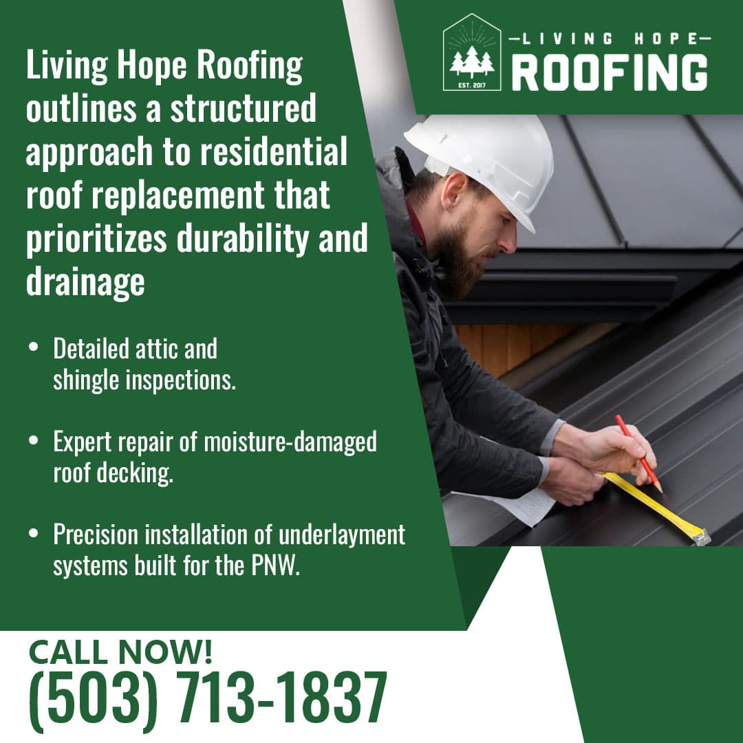 Roofing contractor measuring metal roofing panels during installation