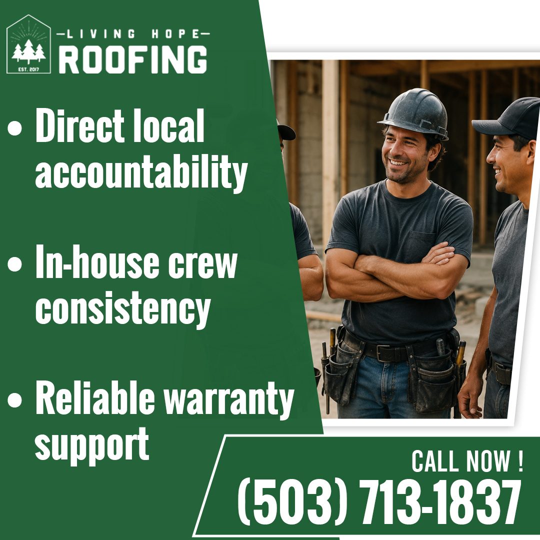 Confident construction and roofing crew wearing hard hats and tool belts smiling together on a job site. Confident construction and roofing crew wearing hard hats and tool belts smiling together on a job site.